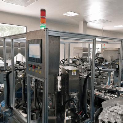 قیمت خوب Automatic IV Infusion Peel-foil Cap Assembly Machine with 4000-12000 Caps per Hour and 99% Qualified Rate آنلاین