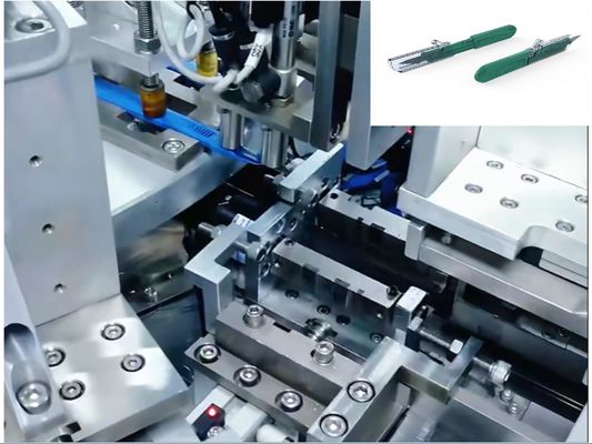 قیمت خوب دستگاه مونتاژ خودکار یکبار مصرف اسکالپل عملکرد پایدار نرخ کار سریع آنلاین