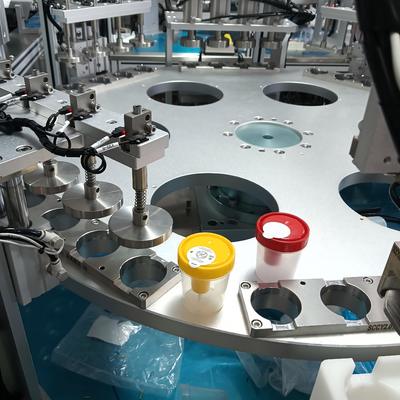 دستگاه مونتاژ فنجان ادرار چرخشی با عملکرد پایدار و هزینه نگهداری کم برای مونتاژ محصولات پزشکی